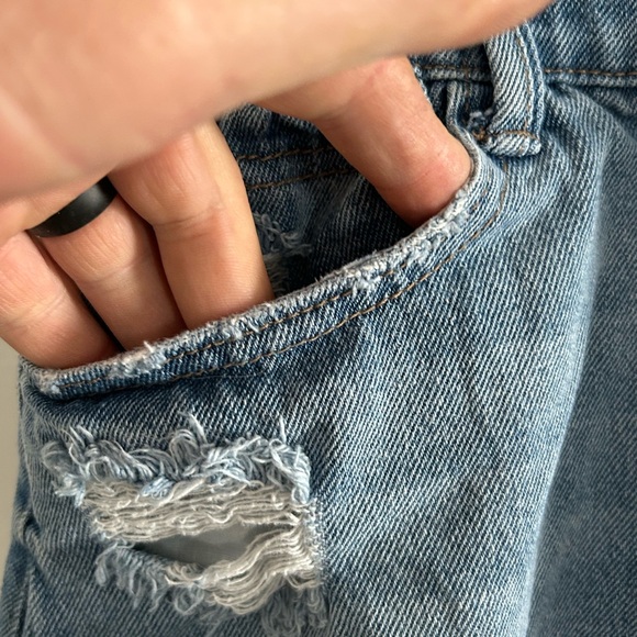 Sincerely Jules | Blue Distressed Jean Shorts | Size 11/30 - Picture 2 of 8